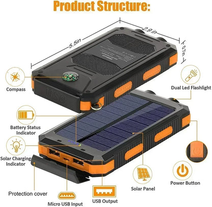 Solar Power Bank – Ultra-Capacity, Built for Adventure