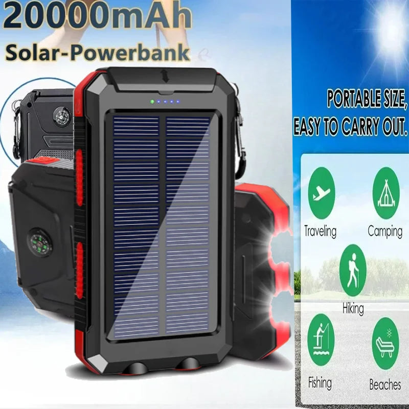 Solar Power Bank – Ultra-Capacity, Built for Adventure