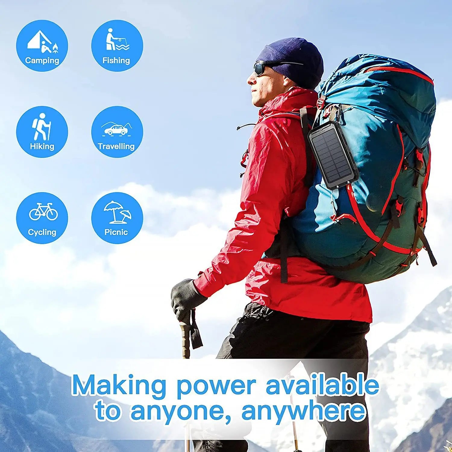 Solar Power Bank – Ultra-Capacity, Built for Adventure