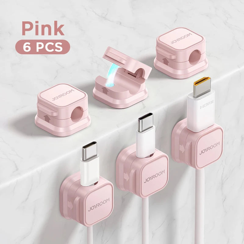 Magnetic Cable Clips – Adjustable Cord Organizer & Desk Wire Holder