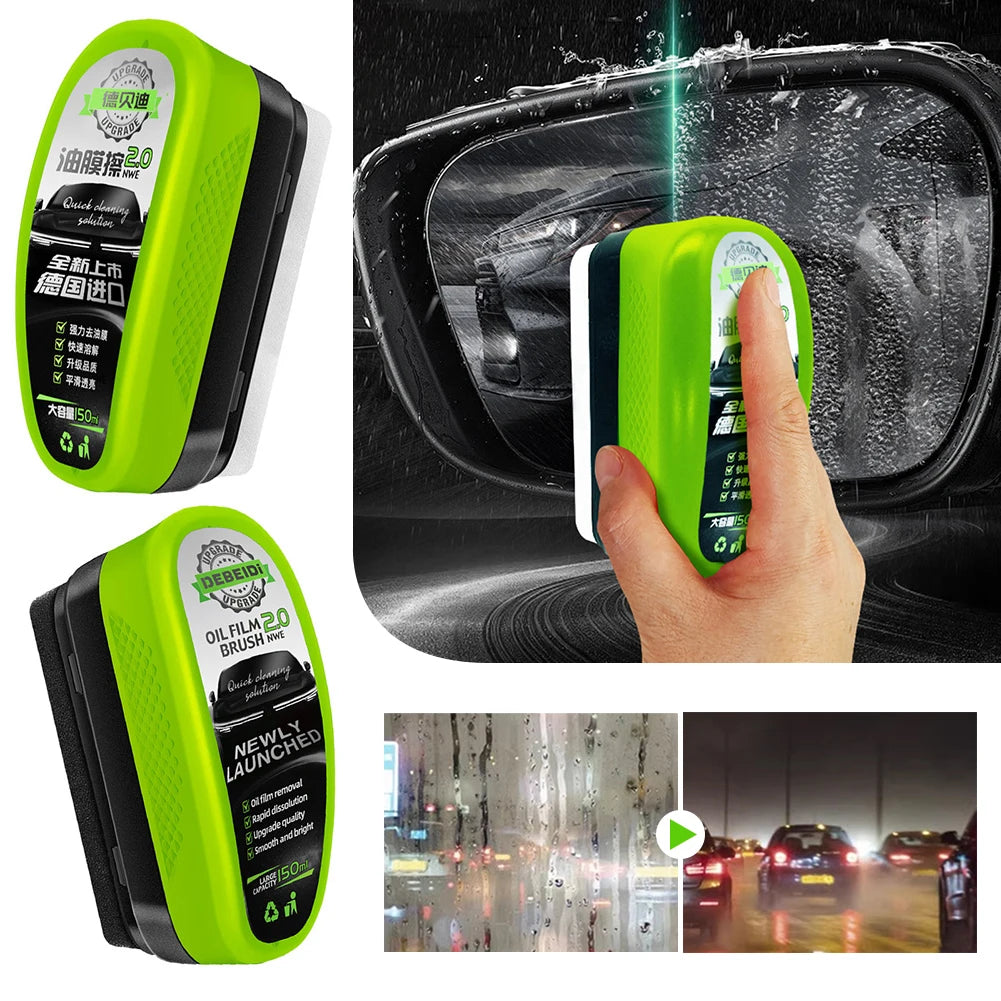 Car Glass Oil Film Remover – Hydrophobic Coating & Cleaning Tool For Any Glass Window