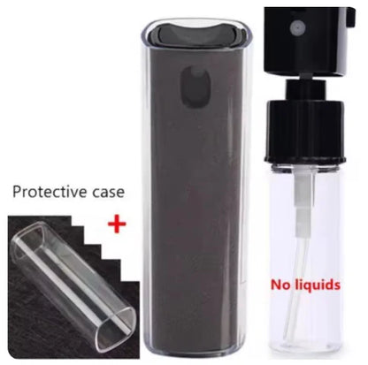 Portable 2 in 1 Phone Screen Cleaner With Spray Nozzle & Microfiber Cleaner Cloth 