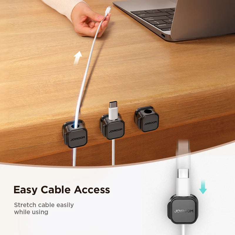 Magnetic Cable Clips – Adjustable Cord Organizer & Desk Wire Holder