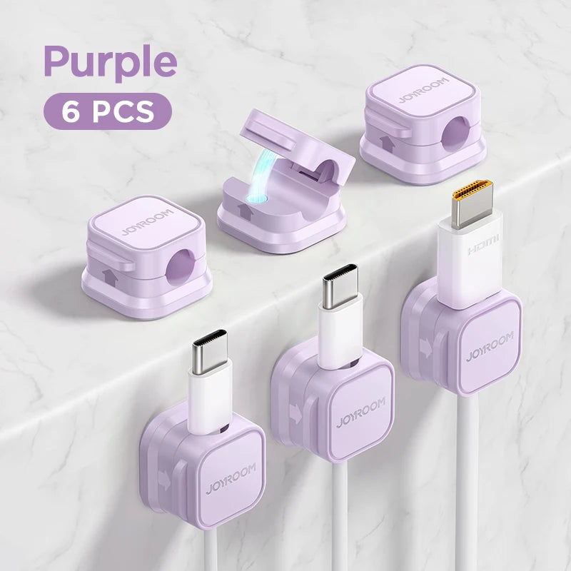 Magnetic Cable Clips – Adjustable Cord Organizer & Desk Wire Holder