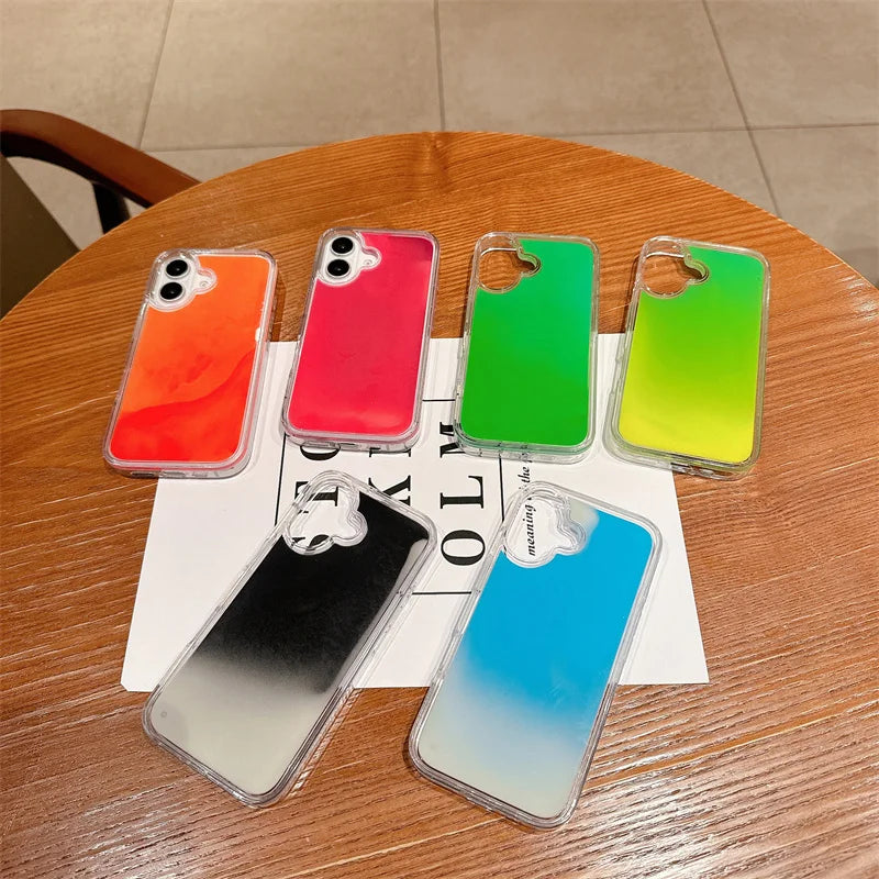 Glow In The Dark Quicksand Phone Case for Iphone