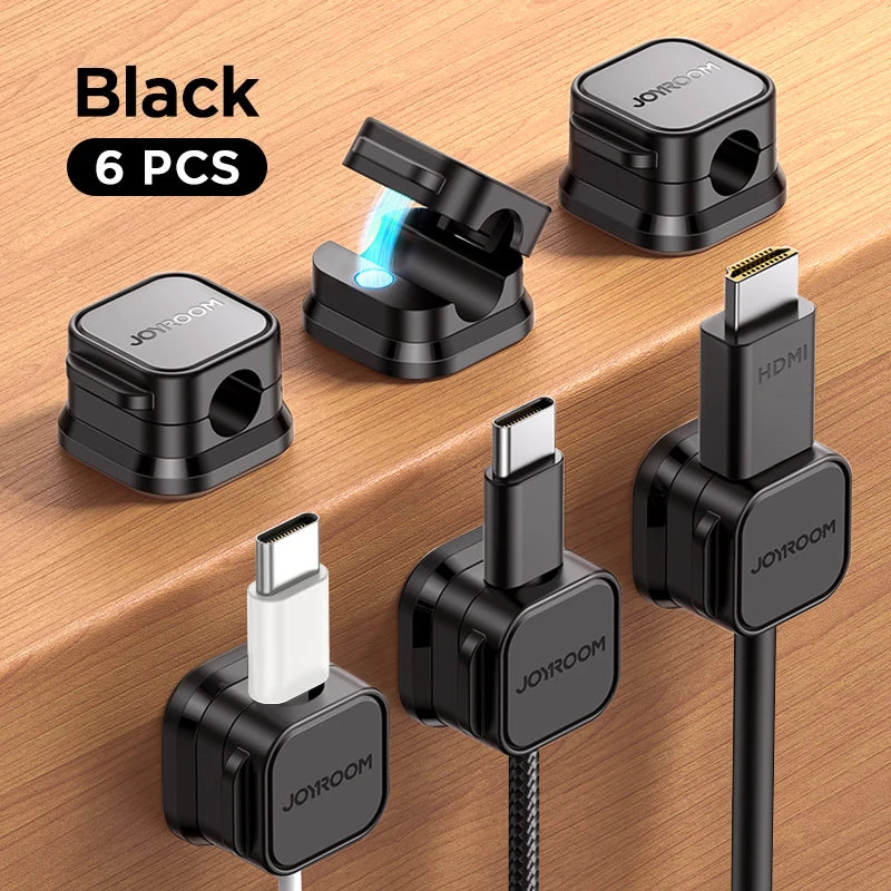 Magnetic Cable Clips – Adjustable Cord Organizer & Desk Wire Holder